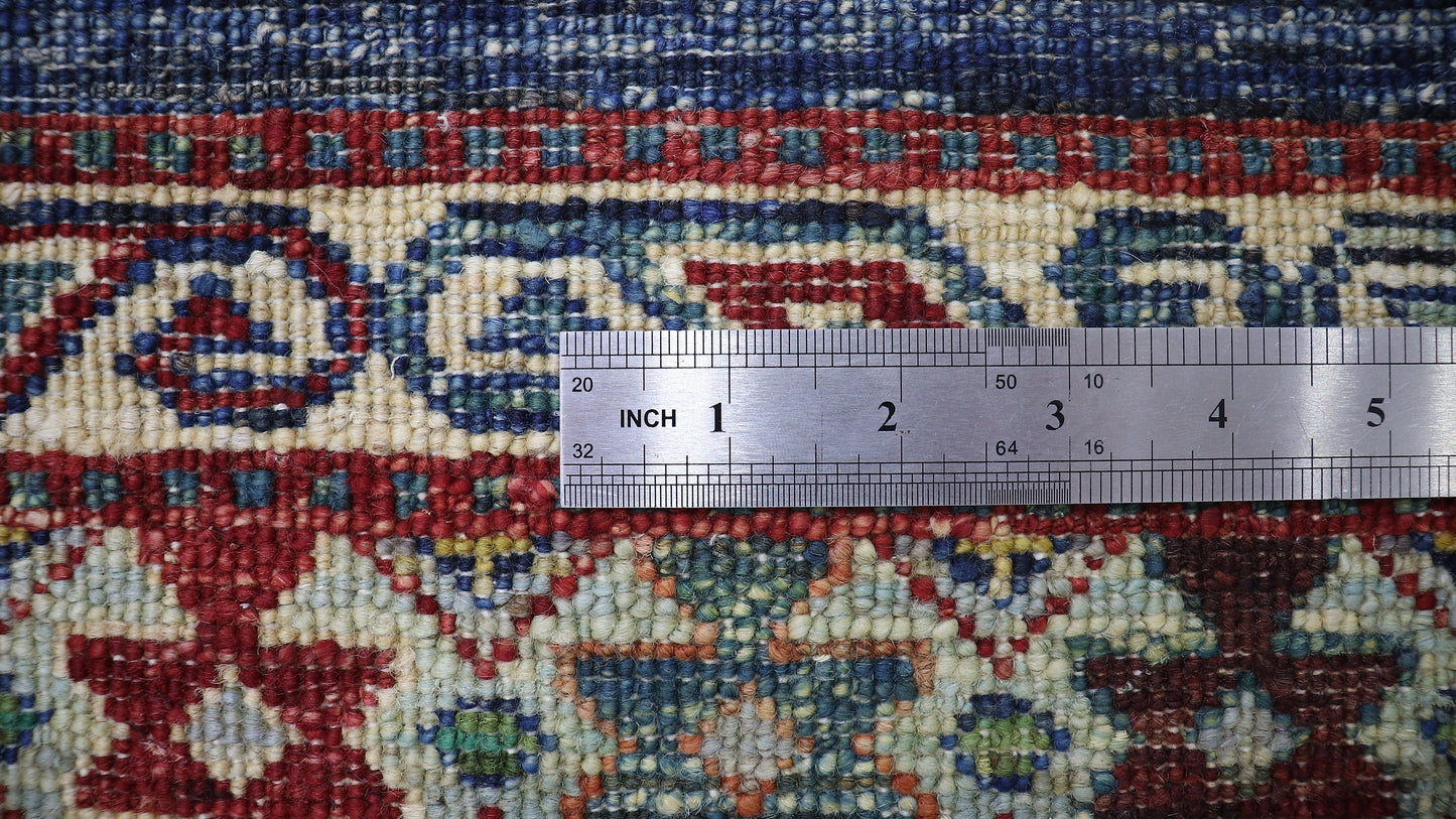 6x8 ft Tribal Area Rug, Blue Afghan Hand Knotted Wool Traditional Rectangle Carpet, Rugs For Living Room, Bedroom Rug, Dining Table Rug