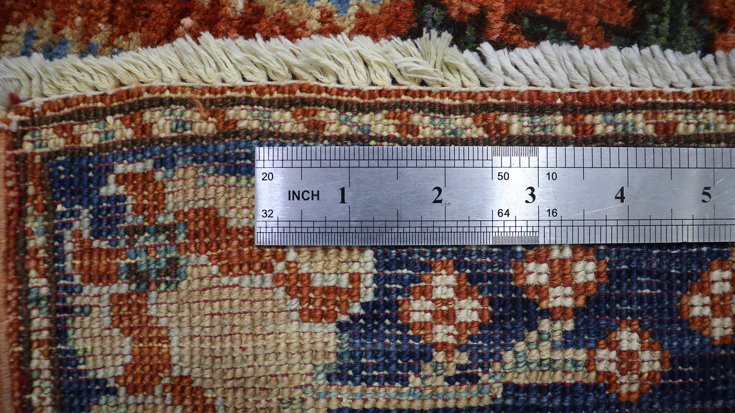 3x4 ft Tribal Small Area Rug, Red Blue Afghan Hand Knotted Wool Traditional Rectangle Carpet, Rugs For Entryway, Kitchen Rug, Bathroom Rug