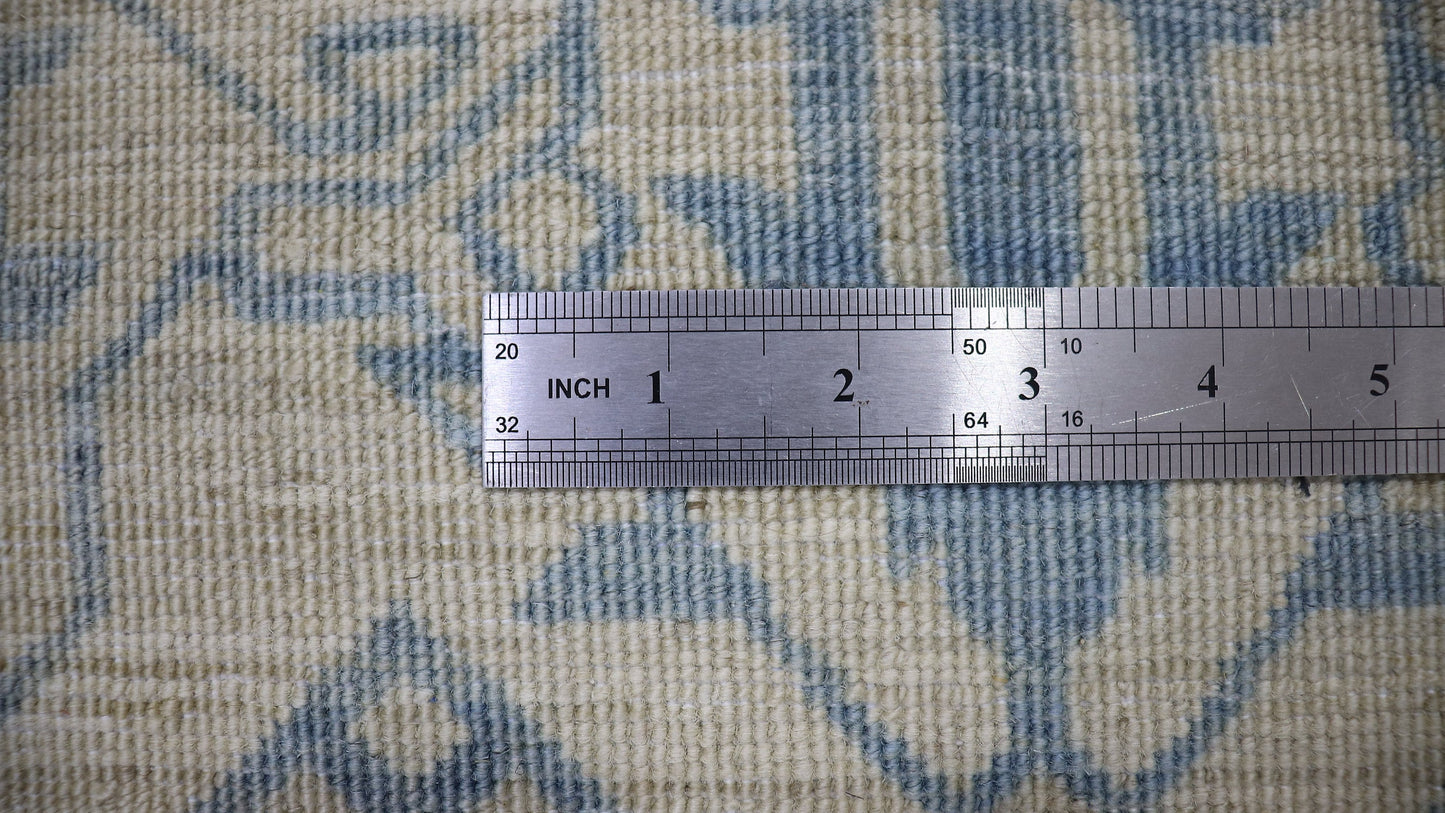 5x7 Ft Oriental Area Rug, Beige Blue Afghan Hand Knotted Wool Transitional Rectangle Carpet, Rugs For Living Room, Bedroom Rug, Kitchen Rug