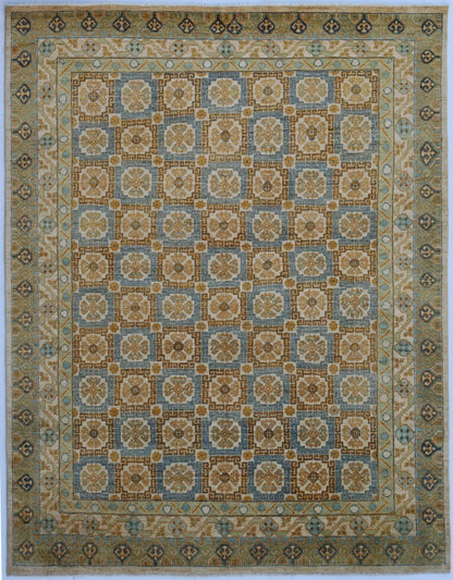 8x10 Ft Oriental Large Area Rug, Afghan Hand Knotted Wool Transitional Rectangle Carpet, Rugs For Living Room, Bedroom Rug, Dining Table Rug