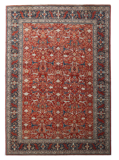 10x14 Ft Arabesque Bidjar Large Area Rug, Persian High Quality Hand Knotted Wool Traditional Rectangle Carpet, Living Room Rug, Bedroom Rug