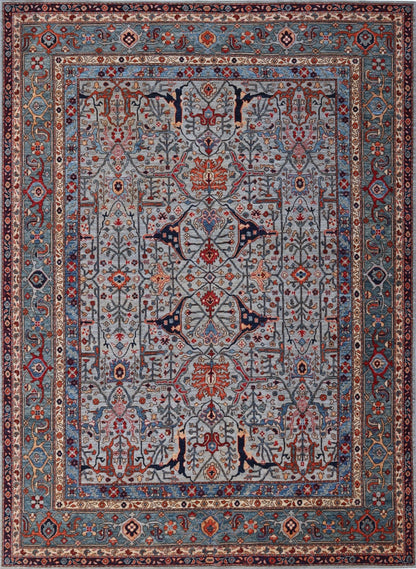 8x10 Ft Arabesque Bidjar Area Rug, Persian Hand Knotted Wool Traditional Rectangle Carpet, Living Room Rug, Bedroom Rug, Dining Table Rug