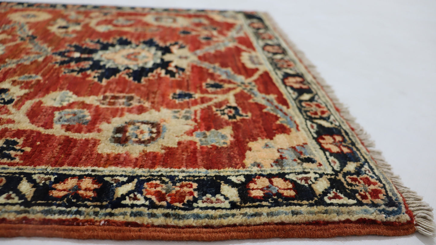 2x3 Ft Red Bidjar Persian Handmade Traditional Area Rug