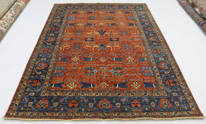 6x9 Ft Red Bidjar Afghan Hand Knotted Traditional Area Rug