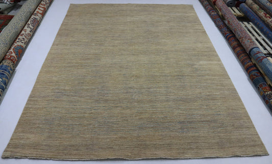 9x12 Ft Beige Gabbeh Hand Knotted Area Rug