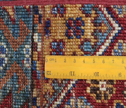 6x8 Ft Multicolor Gabbeh Afghan Hand Knotted Tribal Area Rug