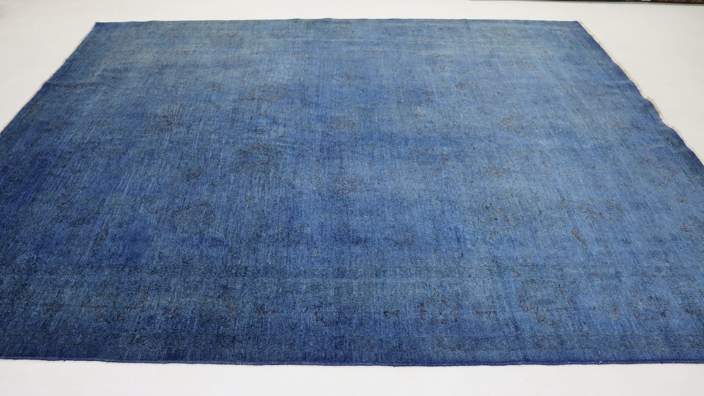 8x10 Ft Blue Gabbeh Afghan Hand Knotted Area Rug