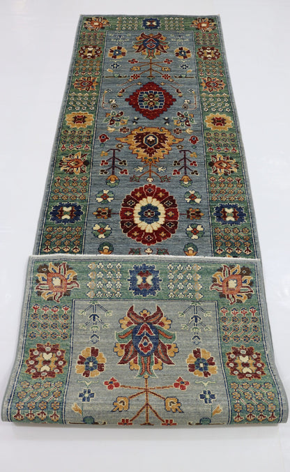 10 Ft Blue Bidjar Persian Handmade Tribal Runner Rug