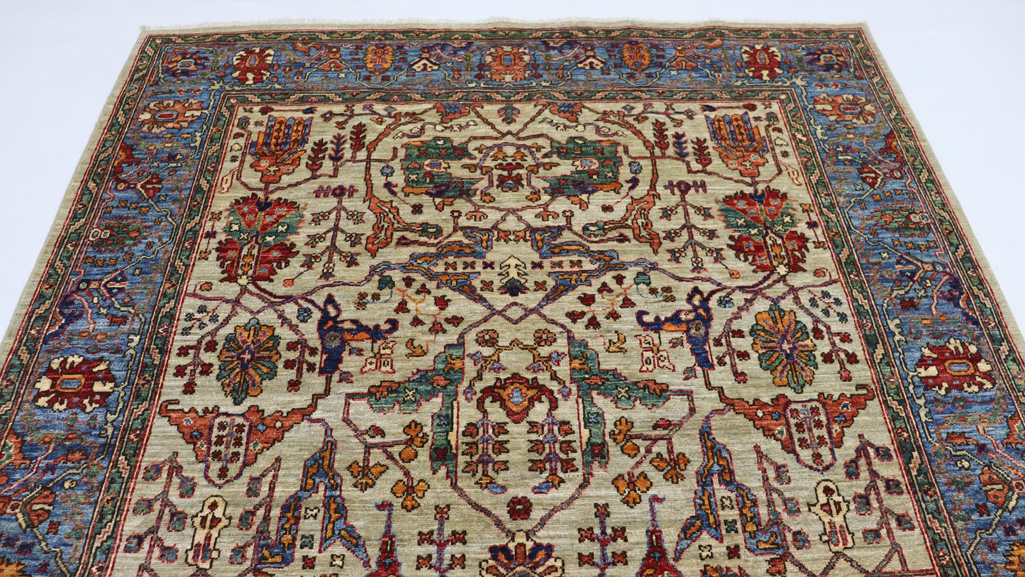 6x9 Ft Multicolor Bidjar Afghan Hand Knotted Traditional Area Rug