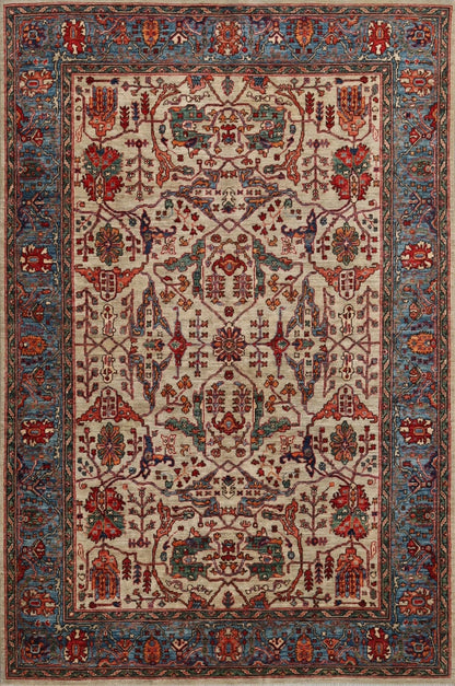 6x9 Ft Multicolor Bidjar Afghan Hand Knotted Traditional Area Rug