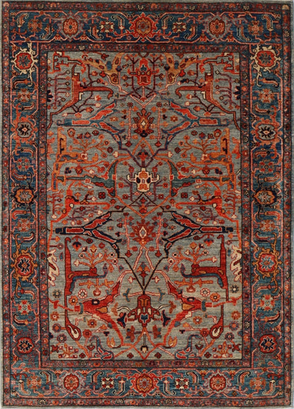 5x7 Ft Colorful Bidjar Afghan Hand Knotted Tribal Area Rug