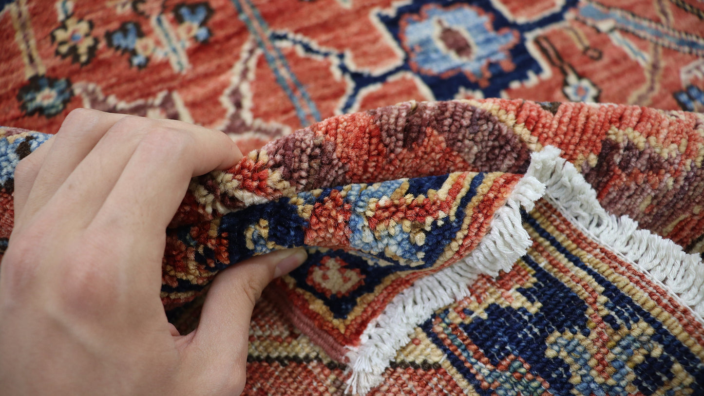 3x7 Ft Rusty Red Bidjar Persian Hand Knotted Wool Runner Rug