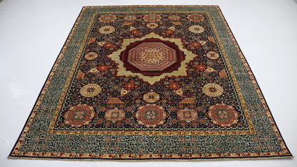 8x10 Ft Turkish Mamluk Hand Knotted Oriental Area Rug