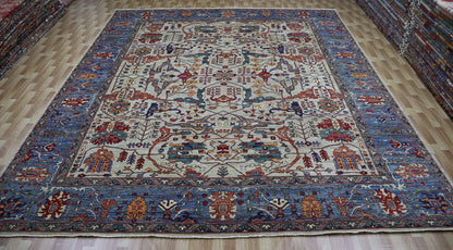 12x15 Ft Bidjar Large Area Rug, Persian Hand Knotted Wool Traditional Oversized Carpet, Rugs For Living Room, Dining Table Rug, Oriental Rug