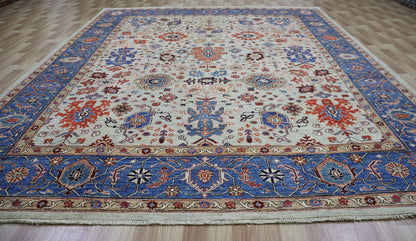 8x10 Ft Oriental Bidjar Area Rug, Afghan Hand Knotted Wool Traditional Rectangle Carpet, Rugs For Living Room, Bedroom Rug, Dining Table Rug