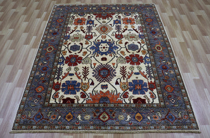 5x7 Ft Oriental Bidjar Area Rug, Persian Hand Knotted Wool Traditional Rectangle Carpet, Rugs For Living Room, Bedroom Rug, Dining Table Rug