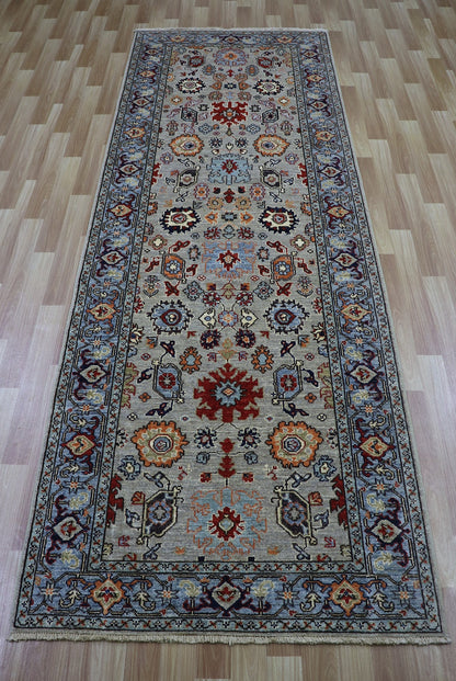 10 ft Oriental Bidjar Runner Rug, 3'3x10'0 Ft Afghan Hand Knotted Wool Traditional Rectangle Carpet, Entryway Rug, Hallway Rug, Kitchen Rug