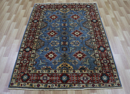 4x6 Ft Oriental Area Rug, Afghan Hand Knotted Wool Traditional Rectangle Carpet, Rug For Living Room, Bedroom Rug, Entryway Rug, Kitchen Rug