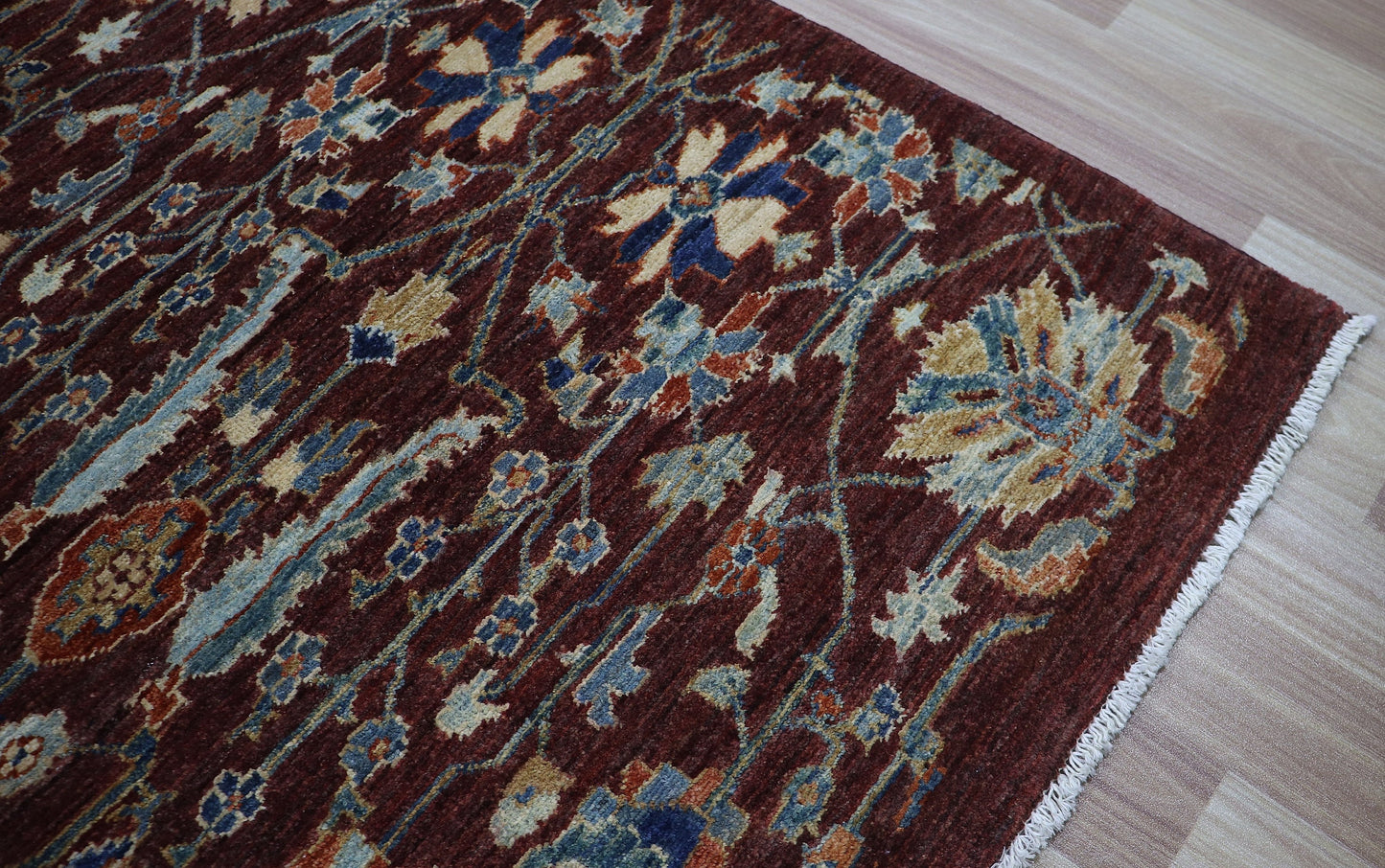 3x5 ft Floral Small Area Rug, Afghan Hand Knotted Wool Traditional Rectangle Carpet, Rugs For Entryway, Kitchen Rug, Bathroom Rug, Foyer Rug