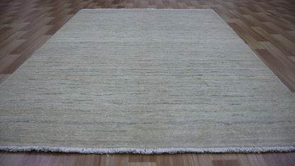 4x6 ft Beige Abstract Gabbeh Area Rug, Afghan Hand Knotted Wool Transitional Rectangle Carpet, Rugs For Living Room, Bedroom Rug, Office Rug