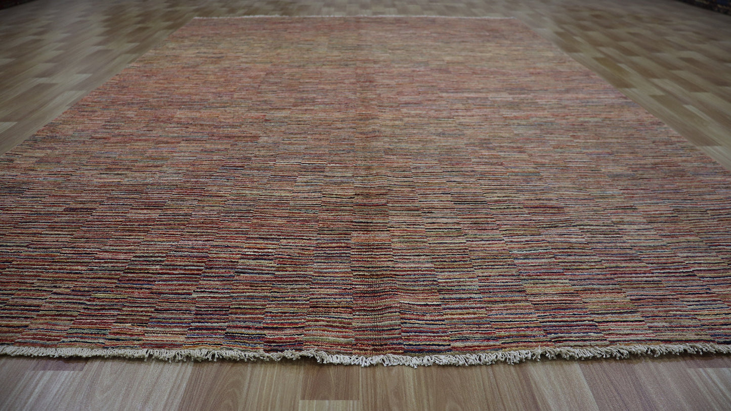 6x9 ft Abstract Gabbeh Area Rug, Afghan Hand Knotted Wool Transitional Rectangle Carpet, Rugs For Living Room, Bedroom Rug, Dining Table Rug