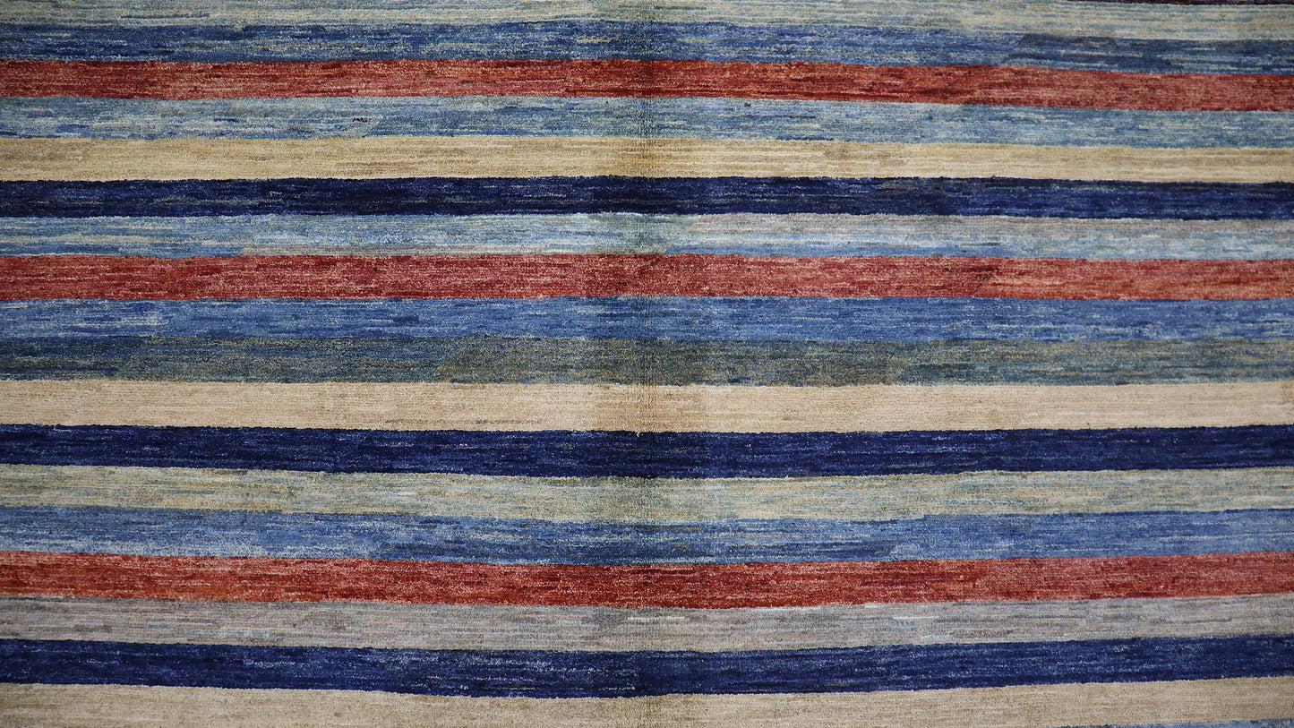 6x10 ft Striped Gabbeh Area Rug, Afghan Hand Knotted Wool Traditional Rectangle Carpet, Rugs For Living Room, Bedroom Rug, Dining Table Rug