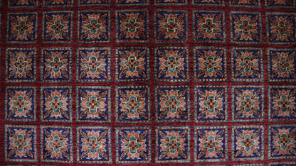 9x13 Ft Animal Design Pazyryk Large Area Rug, Afghan Hand Knotted Wool Tribal Rectangle Carpet, Living Room Rug, Bedroom Rug, Kids Room Rug