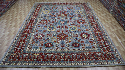 10x14 Ft Bidjar Harshang Area Rug, Gray Persian Hand Knotted Wool Traditional Carpet, Rugs For Living Room, Bedroom Rug, Dining Table Rug