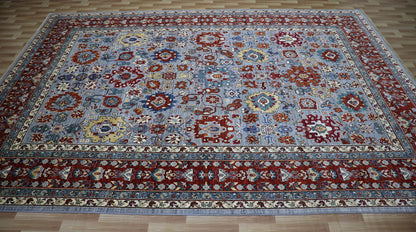 10x14 Ft Bidjar Harshang Area Rug, Gray Persian Hand Knotted Wool Traditional Carpet, Rugs For Living Room, Bedroom Rug, Dining Table Rug