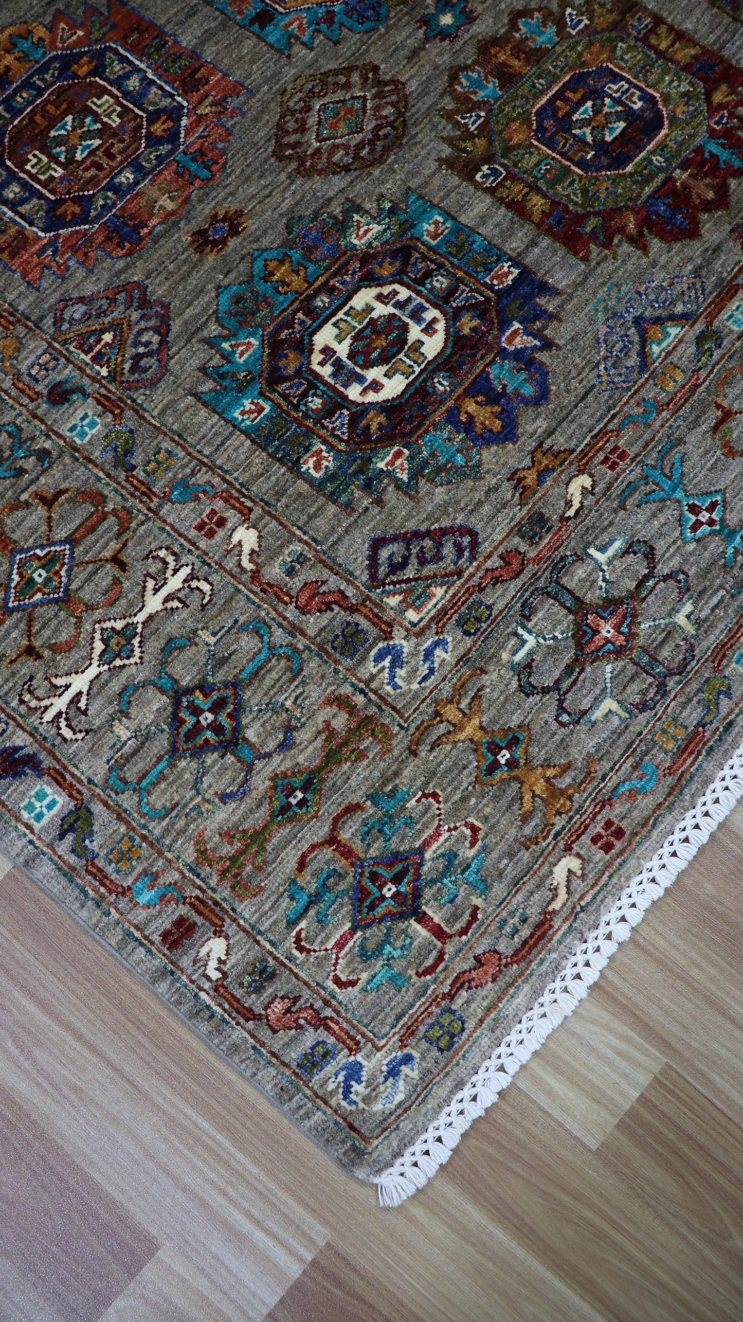 5x6 ft Gabbeh Oriental Area Rug, Multicolor Afghan Hand Knotted Wool Traditional Area Carpet, Rugs For Living Room, Bedroom Rug, Kitchen Rug