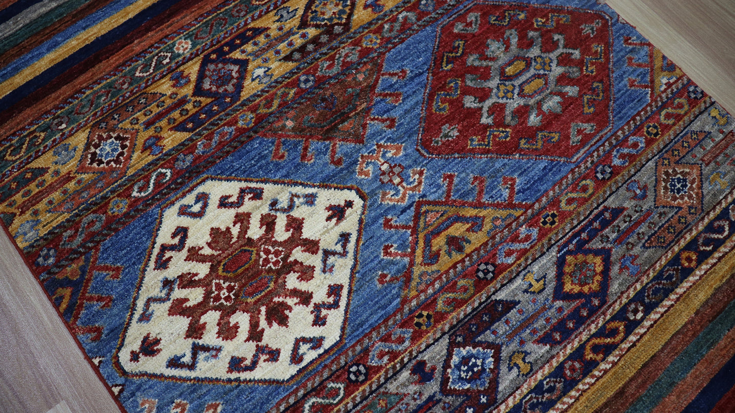 12 Ft Oriental Long Runner Rug, Red Afghan Hand Knotted Wool Traditional Rectangle Carpet, Entryway Rug, Hallway Rug, Kitchen Rug, Foyer Rug