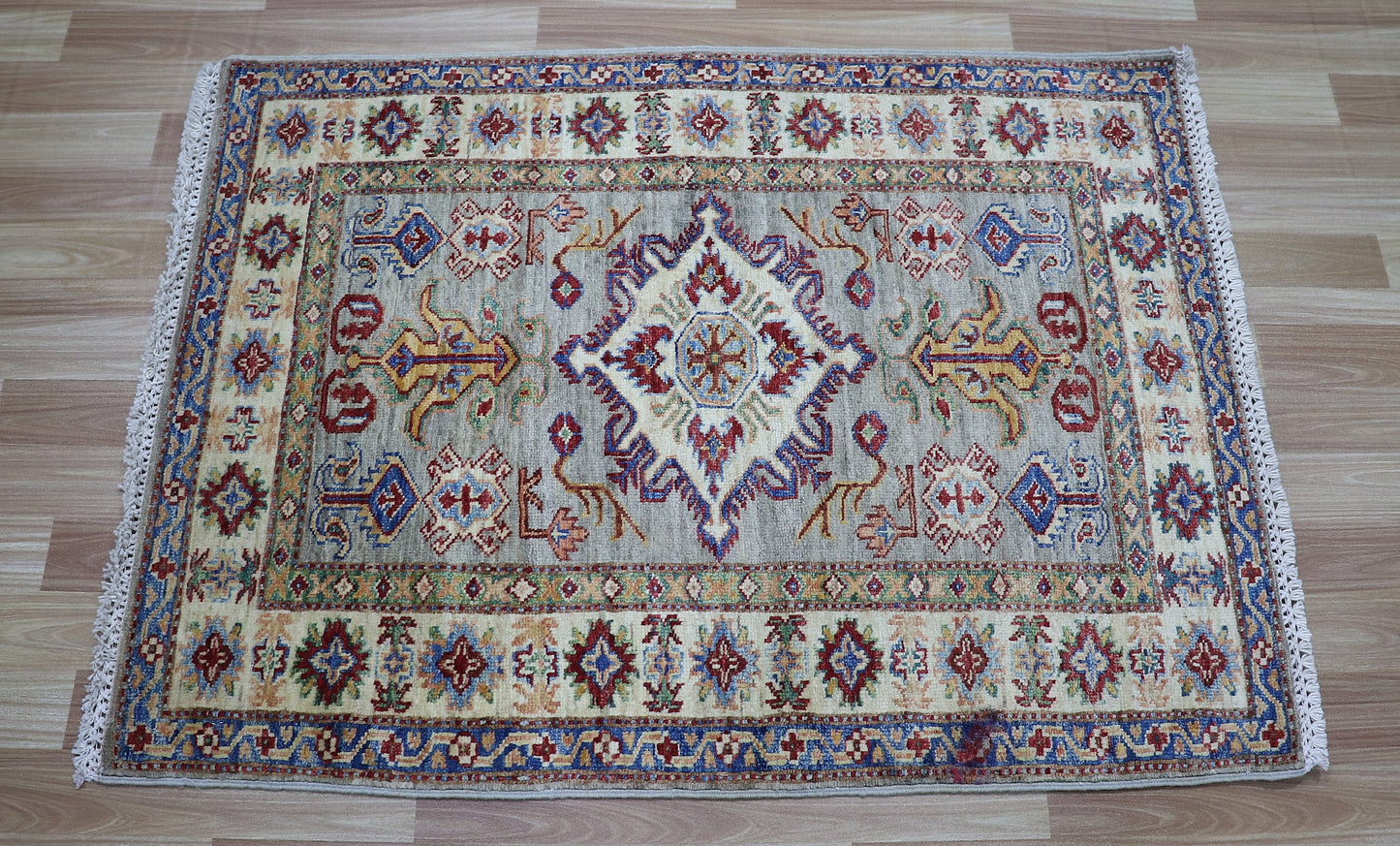 3x4 Ft Oriental Small Area Rug, Afghan Hand Knotted Wool Traditional Area Carpet, Rugs For Entryway, Kitchen Rug, Foyer Rug, Bathroom Rug