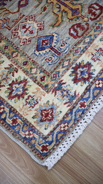 3x4 Ft Oriental Small Area Rug, Afghan Hand Knotted Wool Traditional Area Carpet, Rugs For Entryway, Kitchen Rug, Foyer Rug, Bathroom Rug