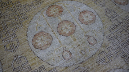 9x11 Ft Oriental Large Area Rug, Afghan Hand Knotted Wool Transitional Rectangle Carpet, Rugs For Living Room, Bedroom Rug, Dining Table Rug